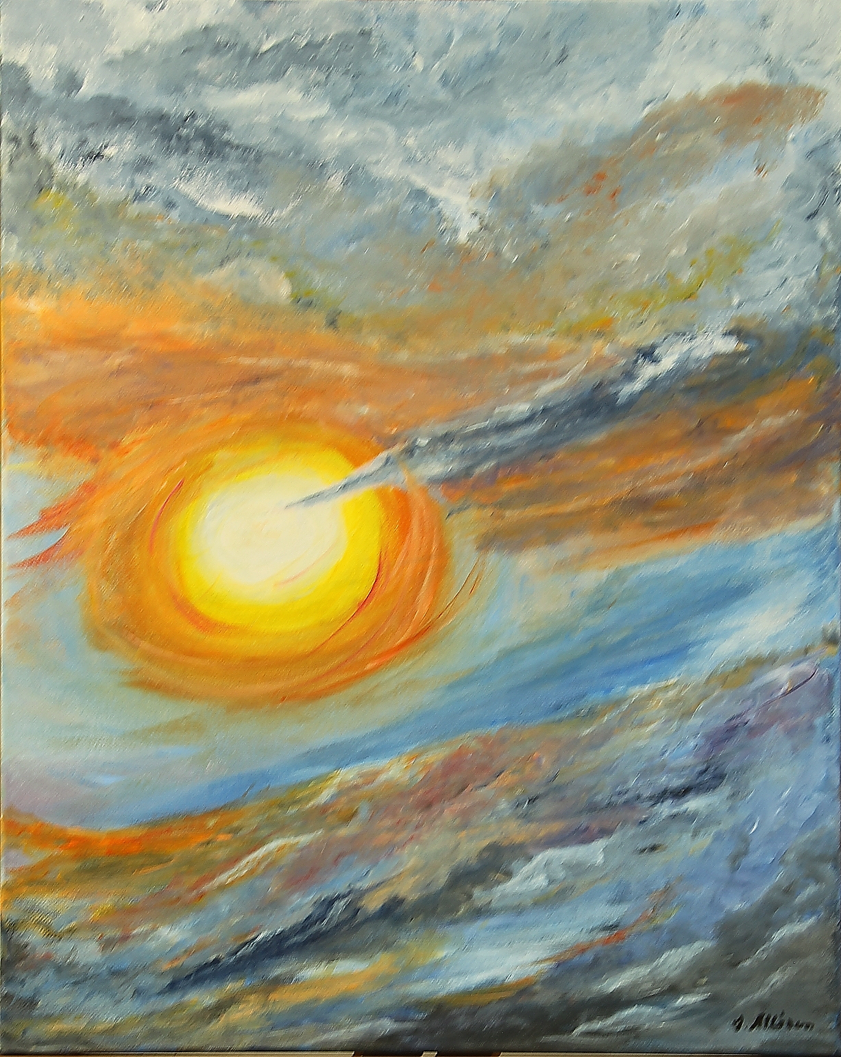 Stormy Clouds- Artist Jan Allison