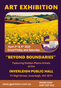 GP Arts Inc Beyond Boundaries Exhibit and Sales 3 and 4 April 2026 Inverleigh